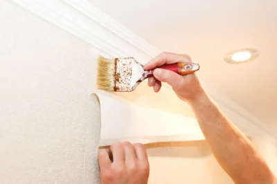 Pose de papier peint à Dommartin-le-Franc — revêtements muraux et toiles de verre